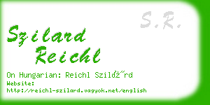 szilard reichl business card